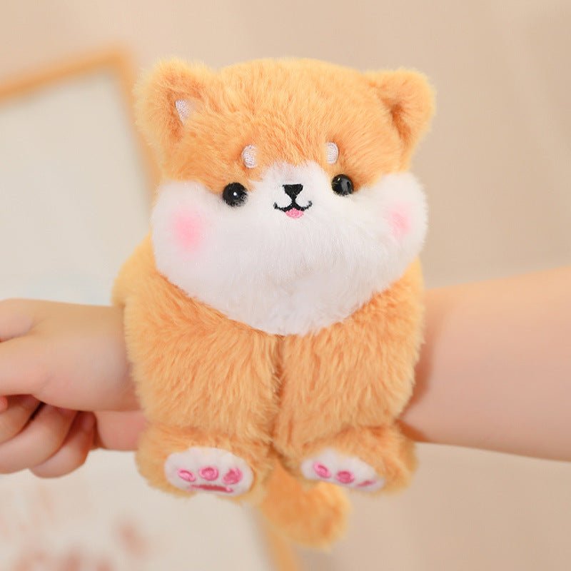 Cartoon Creative Snap Loop Wrist Attachable Plush Toys - Weriion