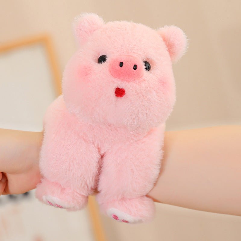 Cartoon Creative Snap Loop Wrist Attachable Plush Toys - Weriion