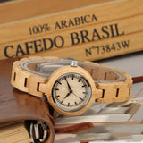 Casual Bamboo Wood Watch For Women - Weriion