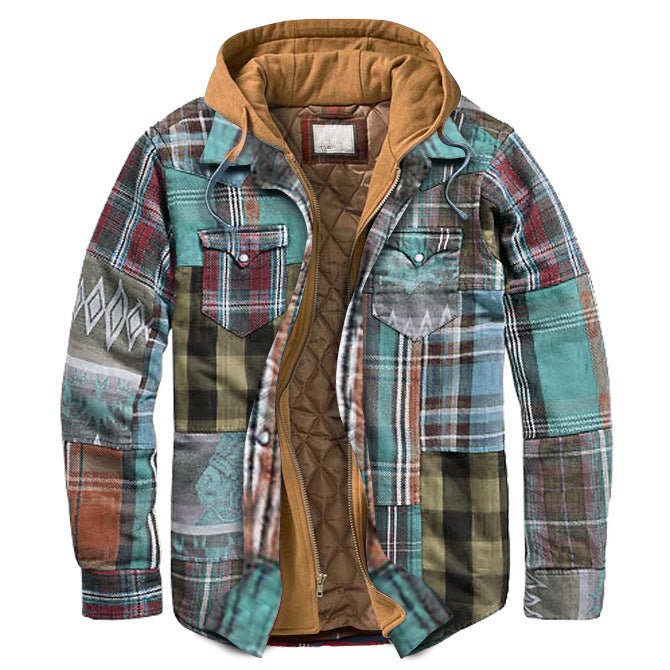 Casual Hooded Double Breasted Men's Winter Autumn Jacket - Weriion