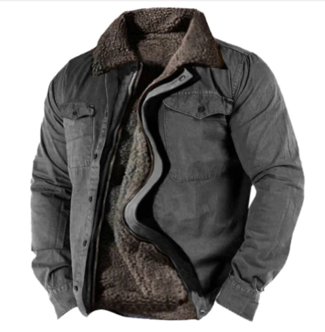 Casual Loose Fit Warm Men's Jacket - Weriion