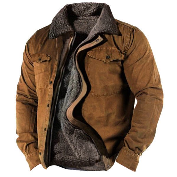 Casual Loose Fit Warm Men's Jacket - Weriion