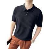 Casual Polo Shirt With Buttons - Weriion