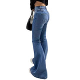 Casual Women's Denim Fabric Trousers Pants Jeans - Weriion