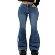 Casual Women's Denim Fabric Trousers Pants Jeans - Weriion