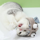 Cat Hat With Attached Feather Toy - Weriion