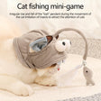 Cat Hat With Attached Feather Toy - Weriion