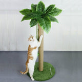 Cat Scratching Post Pole With Hanging Balls Toy - Weriion