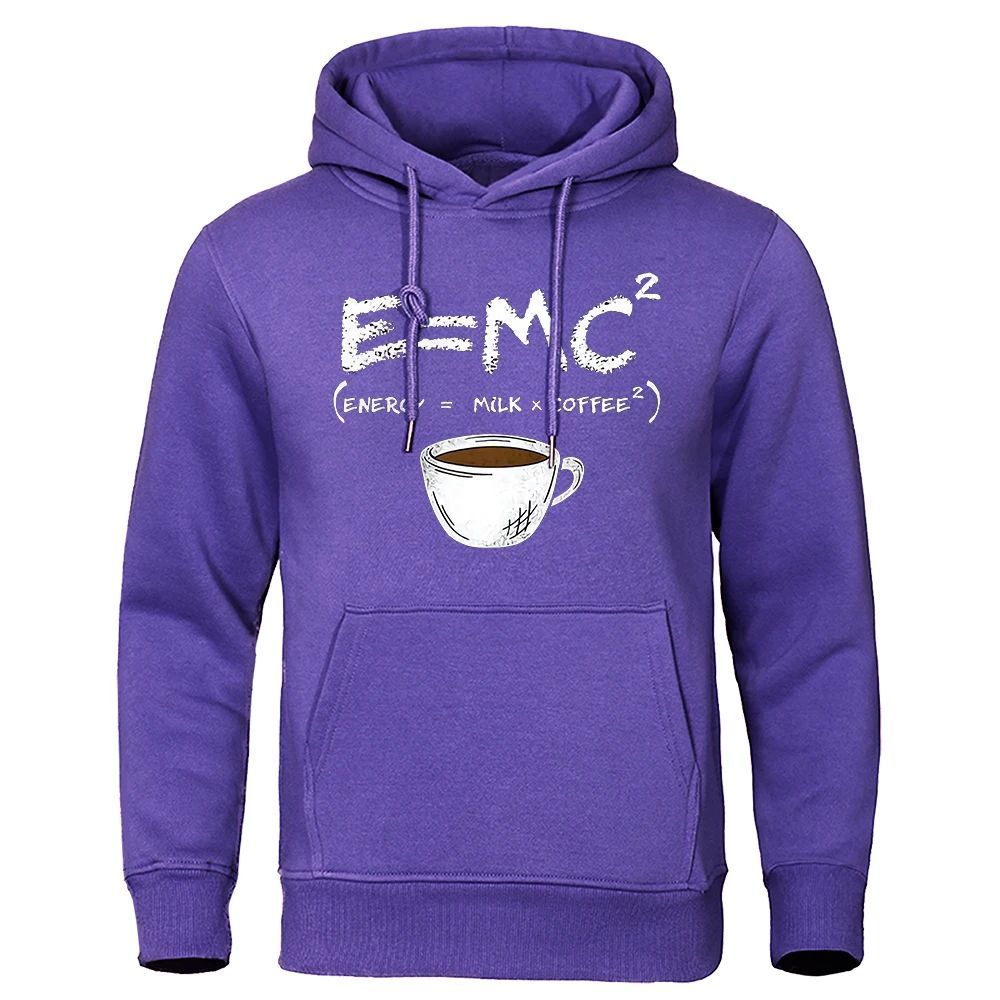 Men's Loose Fit Funny Coffee Math Equation Hoodies