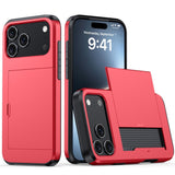 Protective Phone Case With Sliding Cover For Cards