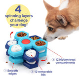 4 Layers Slow Feeder Puzzle Non-Slip Interactive Dog Pet Bowls