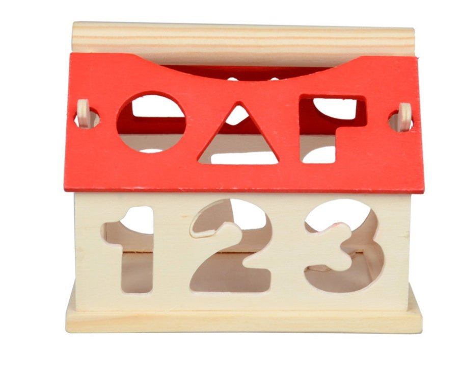 Children's Cute Wooden House Early Learning Educational Toy - Weriion