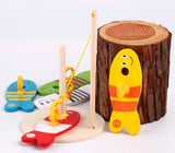 Children's Educational Creative Fishing Toys Wooden Baby Early 0 - 4 Years Old Childhood Teaching - Weriion