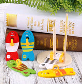 Children's Educational Creative Fishing Toys Wooden Baby Early 0 - 4 Years Old Childhood Teaching - Weriion