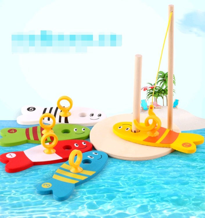 Children's Educational Creative Fishing Toys Wooden Baby Early 0 - 4 Years Old Childhood Teaching - Weriion