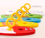 Children's Educational Creative Fishing Toys Wooden Baby Early 0 - 4 Years Old Childhood Teaching - Weriion