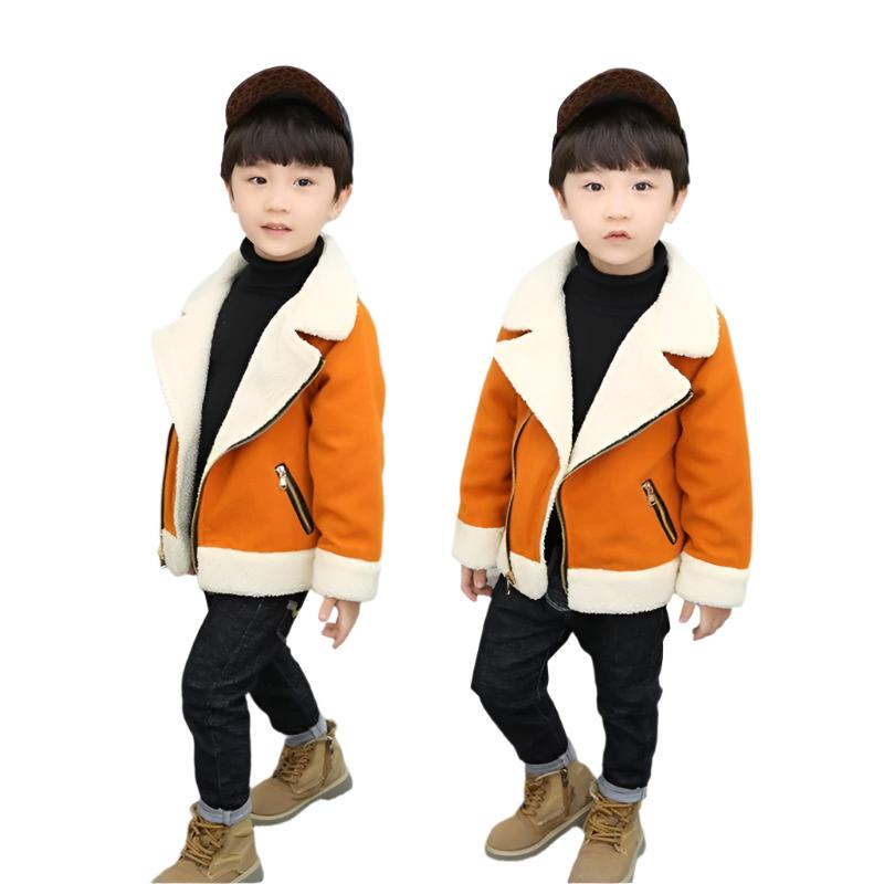 Children's Thickened Fleece Lamb Wool Coat - Weriion