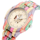 Colorful Unisex Bamboo Wood Watch - Weriion