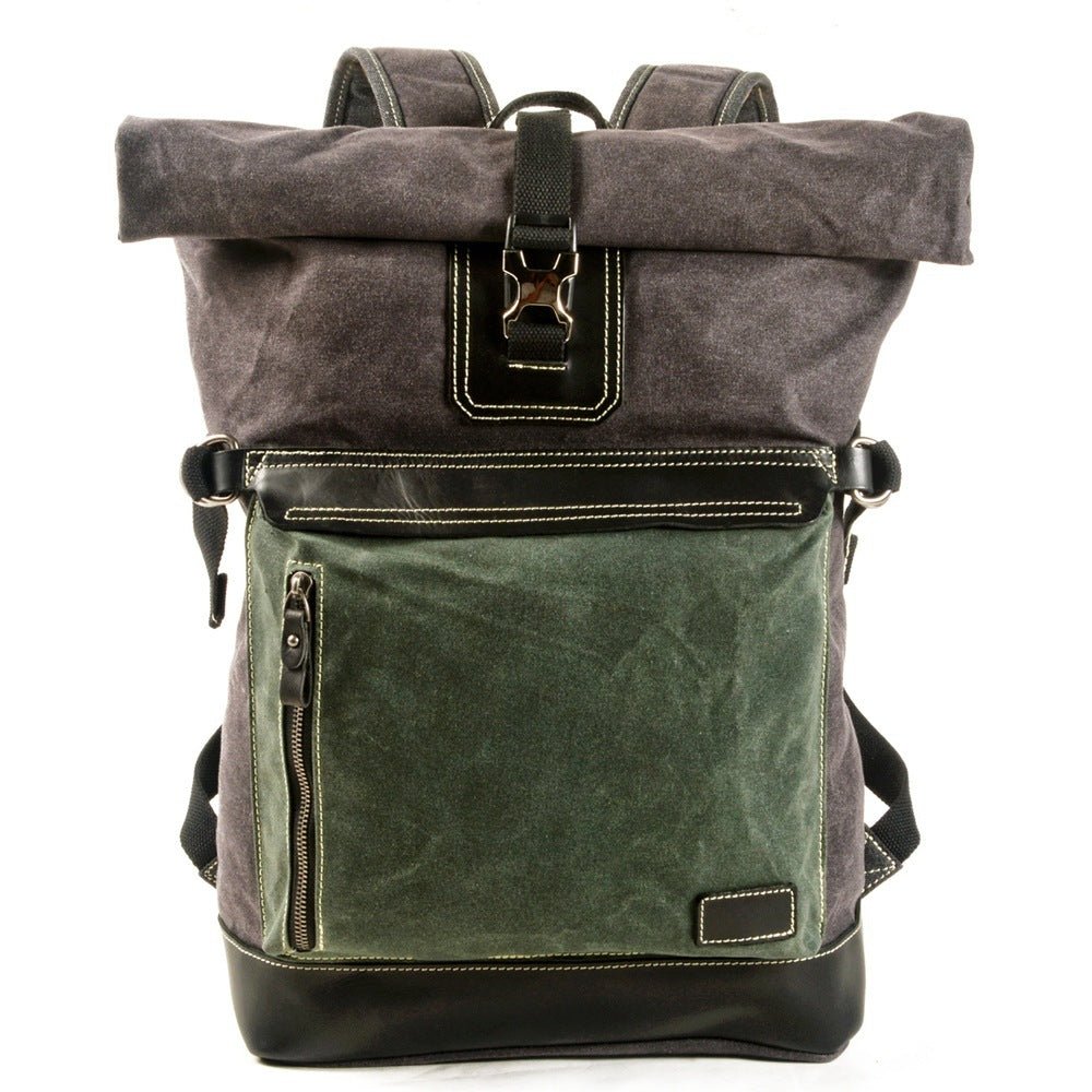 Contrast Color Unisex Backpack - Weriion