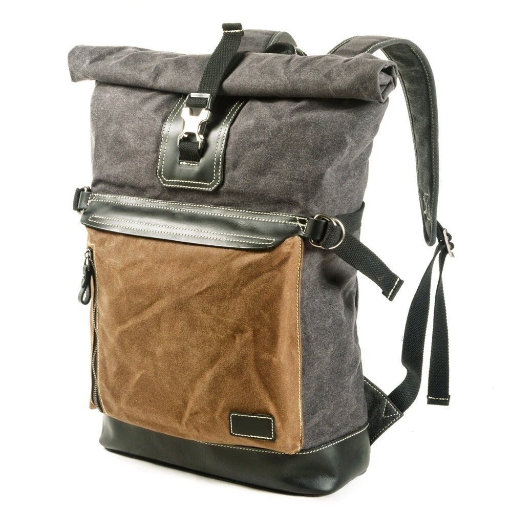 Contrast Color Unisex Backpack - Weriion