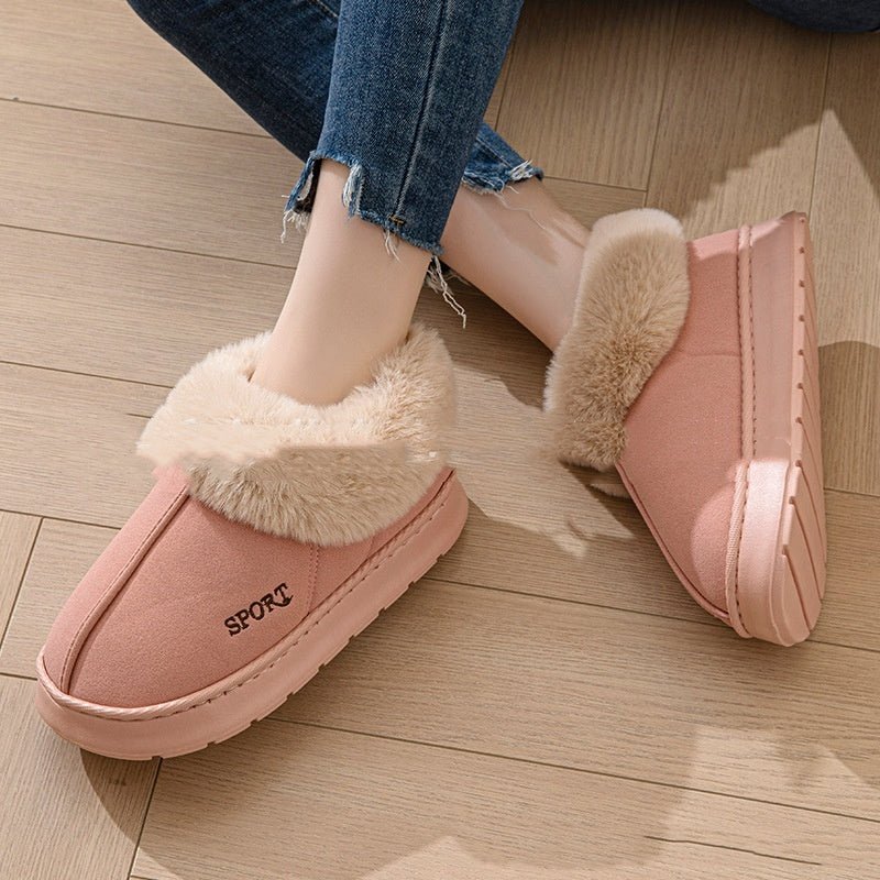 Cozy Non - Slip Comfortable Indoor Faux Fur Slippers For Women - Weriion