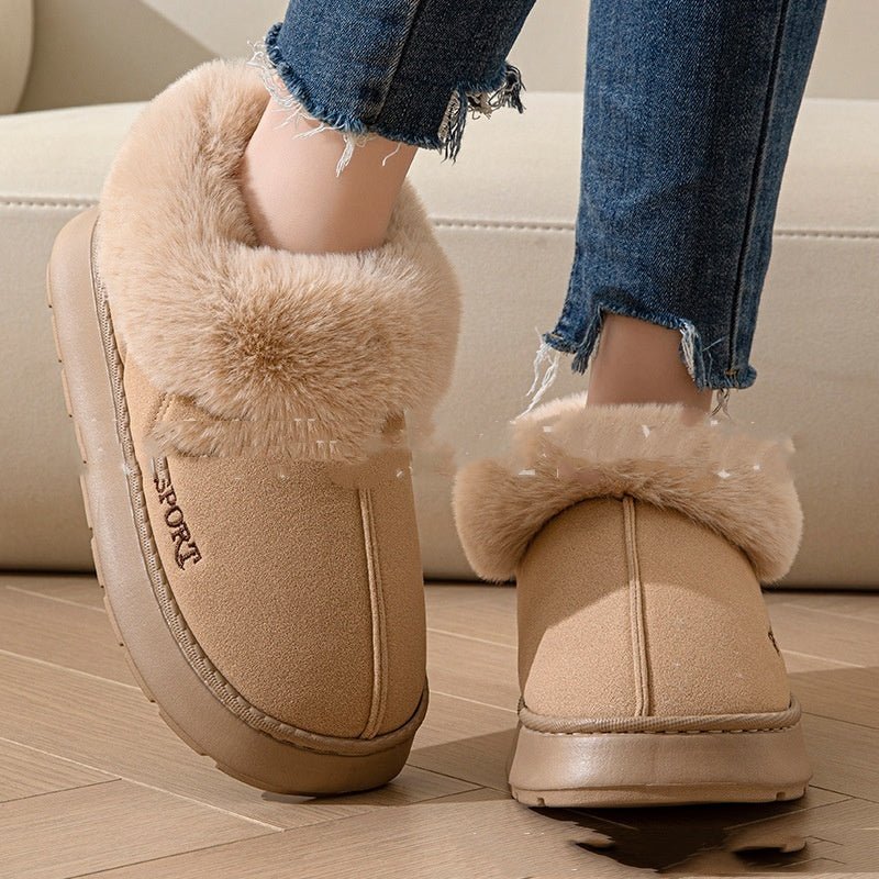 Cozy Non - Slip Comfortable Indoor Faux Fur Slippers For Women - Weriion