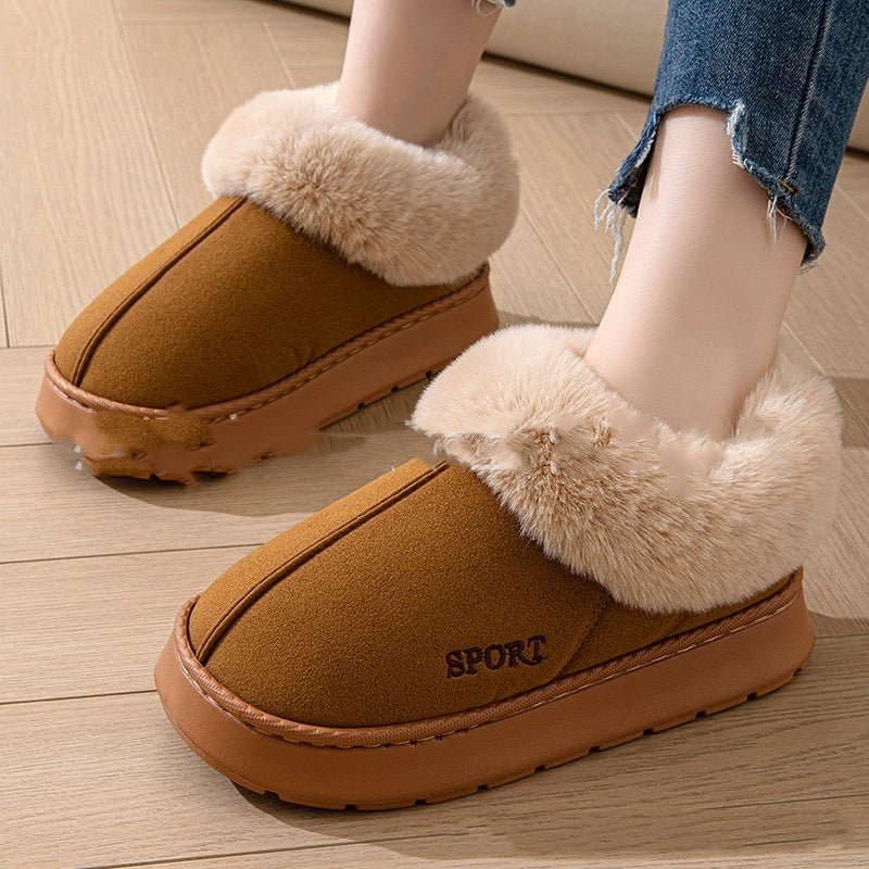 Cozy Non - Slip Comfortable Indoor Faux Fur Slippers For Women - Weriion