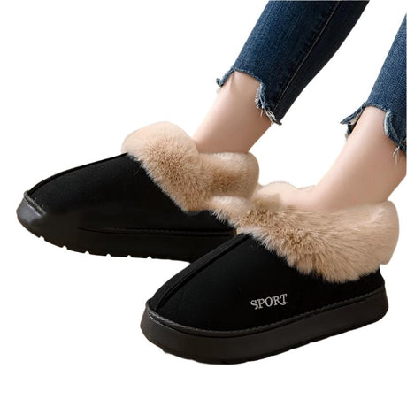 Cozy Non - Slip Comfortable Indoor Faux Fur Slippers For Women - Weriion