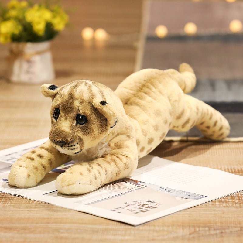 Creative African Big Cats Leopard Lion Tiger Stuffed Animals Plush Toys Dolls - Weriion