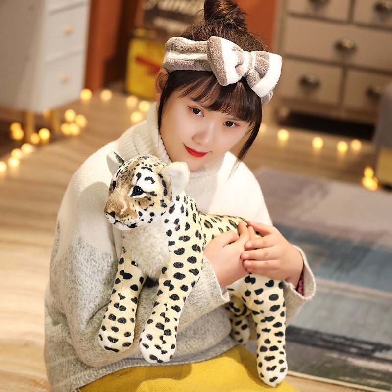 Creative African Big Cats Leopard Lion Tiger Stuffed Animals Plush Toys Dolls - Weriion