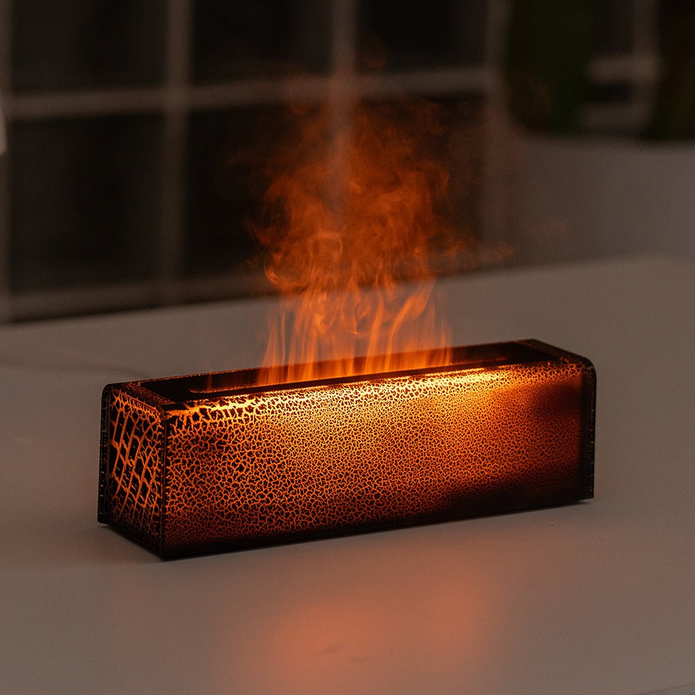 Creative Colorful USB Plug - In Simulation Lava Flame Humidifier - Weriion