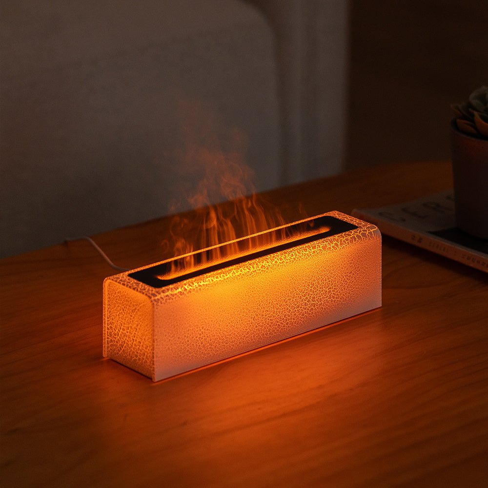 Creative Colorful USB Plug - In Simulation Lava Flame Humidifier - Weriion