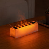 Creative Colorful USB Plug - In Simulation Lava Flame Humidifier - Weriion