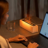 Creative Colorful USB Plug - In Simulation Lava Flame Humidifier - Weriion