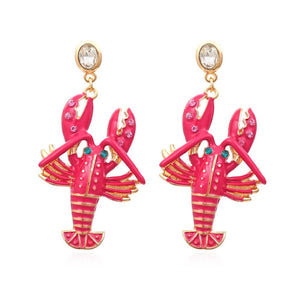 Creative Lobster Earrings - Weriion