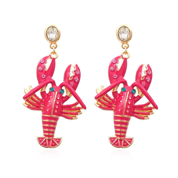 Creative Lobster Earrings - Weriion