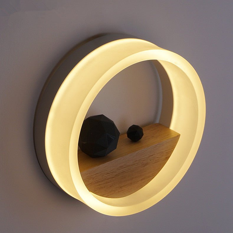 Creative Round LED Wall Bedside Lamp - Weriion