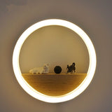 Creative Round LED Wall Bedside Lamp - Weriion