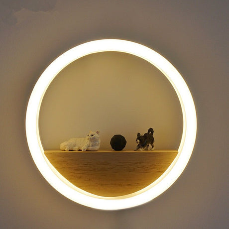 Creative Round LED Wall Bedside Lamp - Weriion