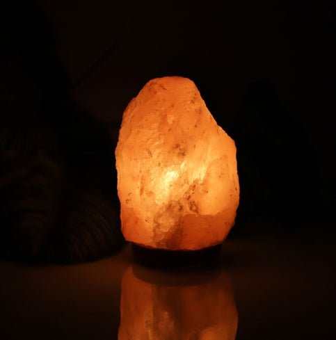 Crystal Salt Lamp Creative Decoration Night Light Bedside Lamp - Weriion