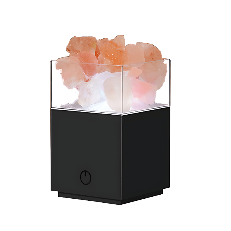 Crystal Salt Lamp With Remote Control Multicolored Projection - Weriion