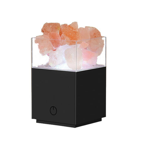 Crystal Salt Lamp With Remote Control Multicolored Projection - Weriion