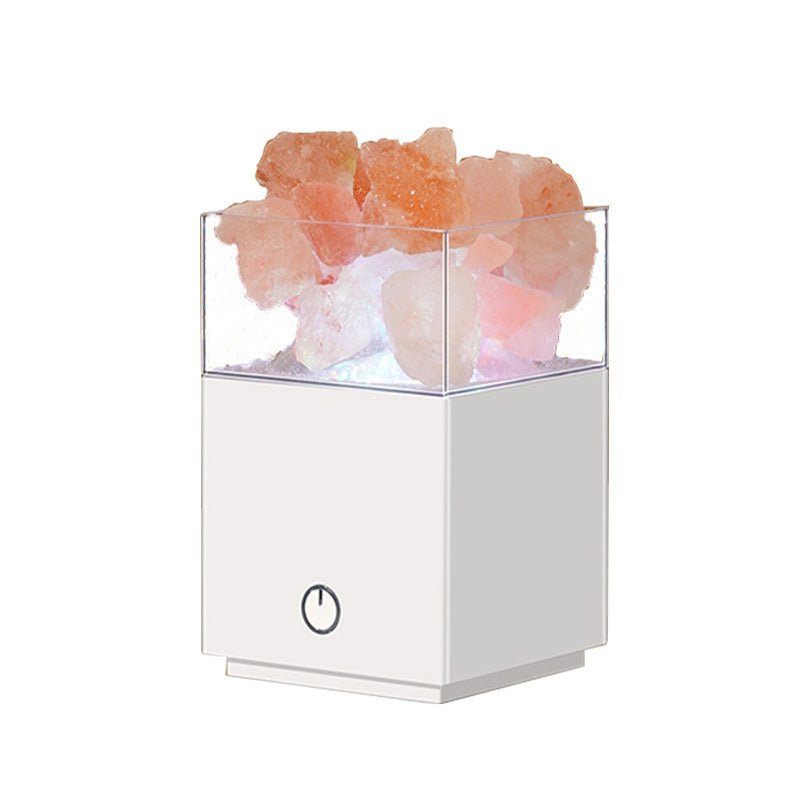 Crystal Salt Lamp With Remote Control Multicolored Projection - Weriion