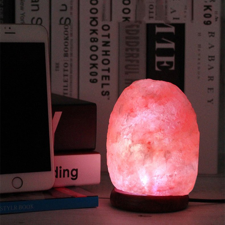 Crystal Salt USB Natural Colorful Color Changing Warm White Led Mineral Small Night Lamp - Weriion