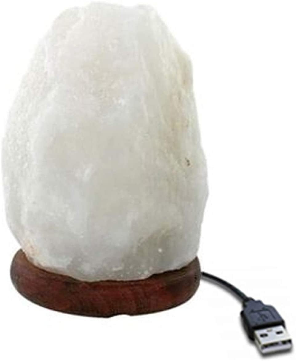 Crystal Salt USB Natural Colorful Color Changing Warm White Led Mineral Small Night Lamp - Weriion