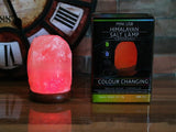 Crystal Salt USB Natural Colorful Color Changing Warm White Led Mineral Small Night Lamp - Weriion