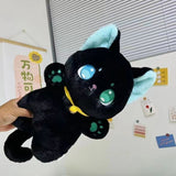 Cute Black And White Cat Doll Plush Toys - Weriion