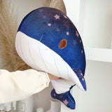 Cute Cartoon Chubby Soft And Adorable Dream Starry Sky Colorful Whale Plush Doll Pillow Stuffed Animal - Weriion