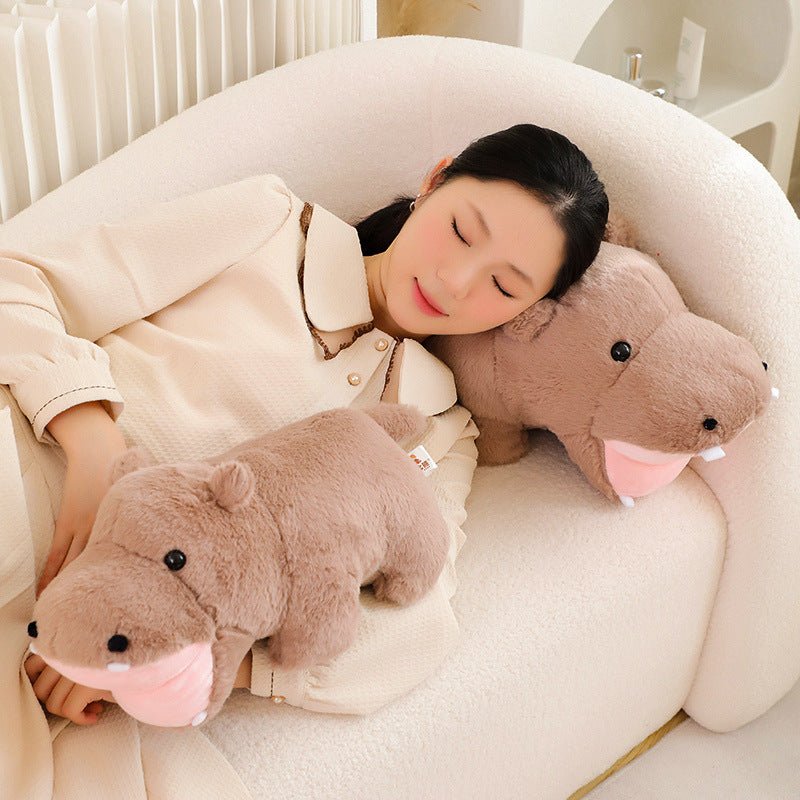 Cute Fat Hippo Stuffed Animal Plush Toy - Weriion