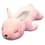 Cute Large Pink Lying Rabbit Plush Toy - Weriion